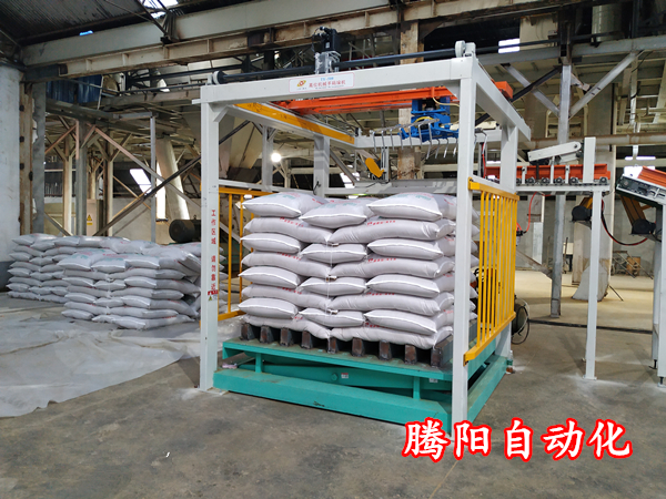 袋料全自動(dòng)碼垛機(jī)工作流程